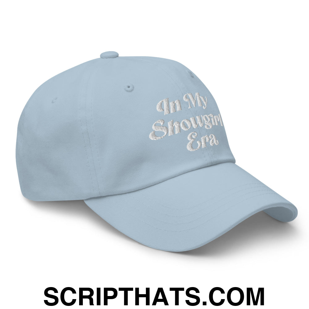 In My Showgirl Era Embroidered Unstructured Dad Hat Light Blue