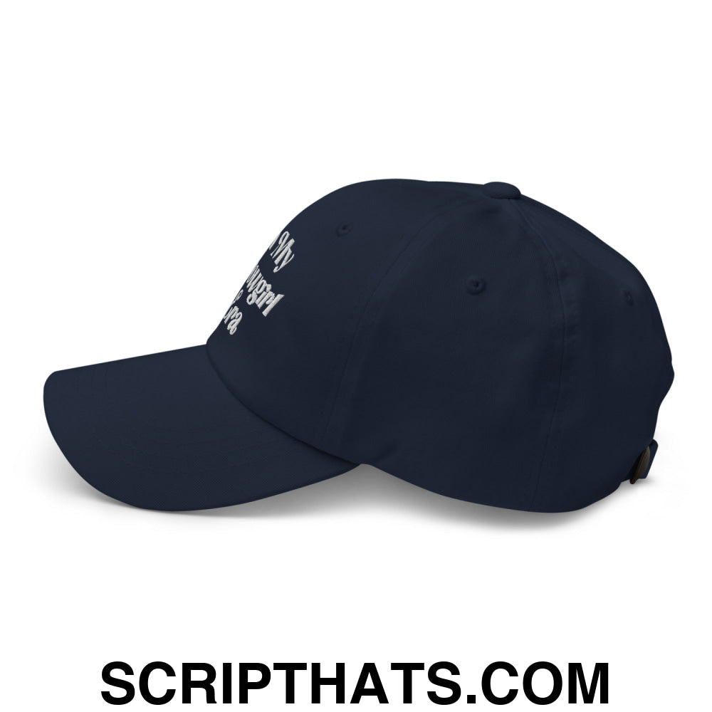 In My Showgirl Era Embroidered Unstructured Dad Hat Navy