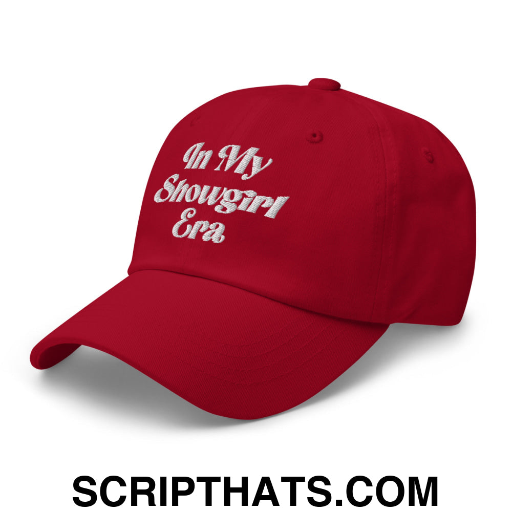 In My Showgirl Era Embroidered Unstructured Dad Hat Cranberry