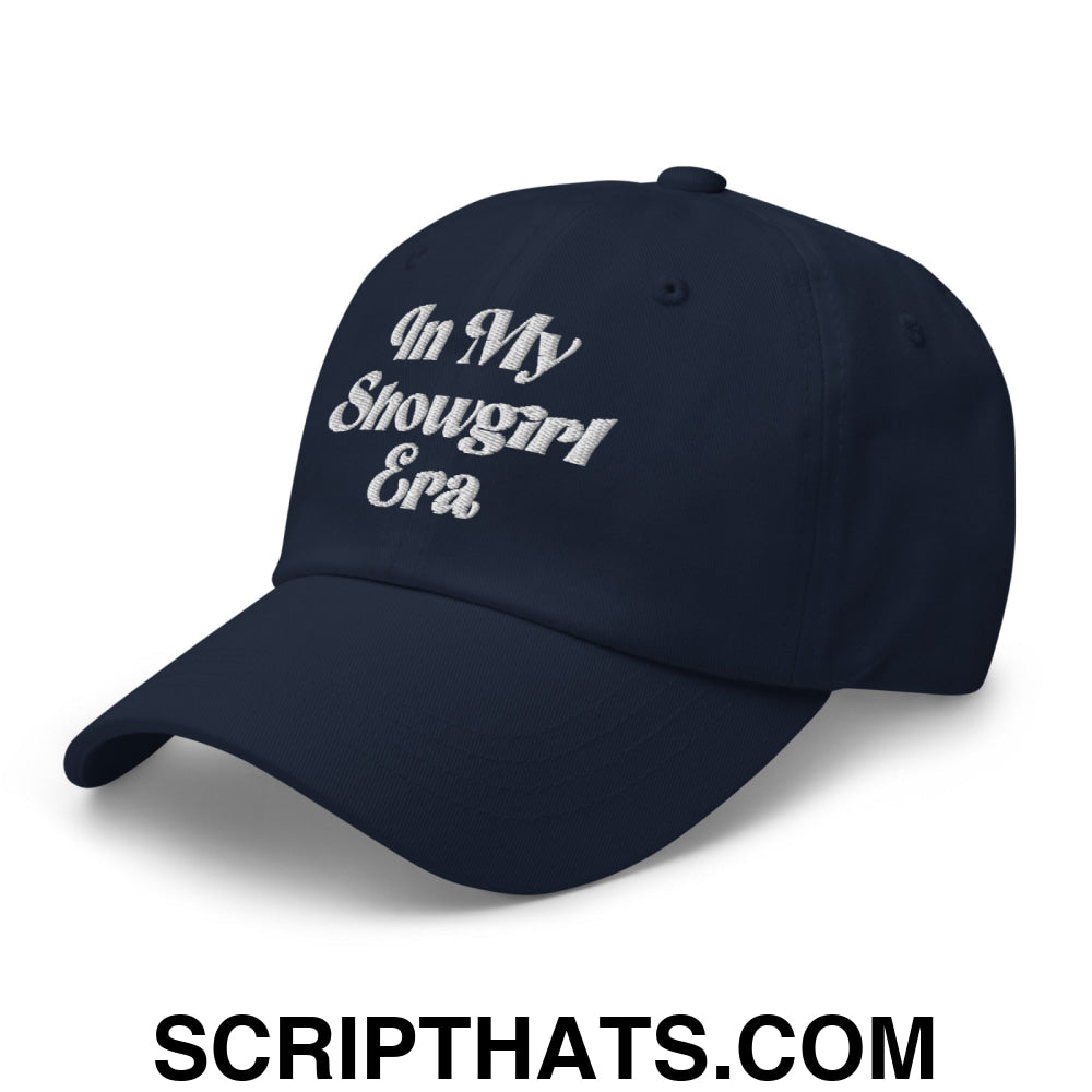 In My Showgirl Era Embroidered Unstructured Dad Hat Navy
