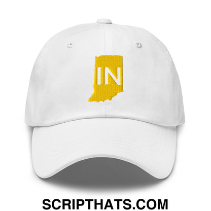Indiana State IN Embroidered Unstructured Dad Hat Navy