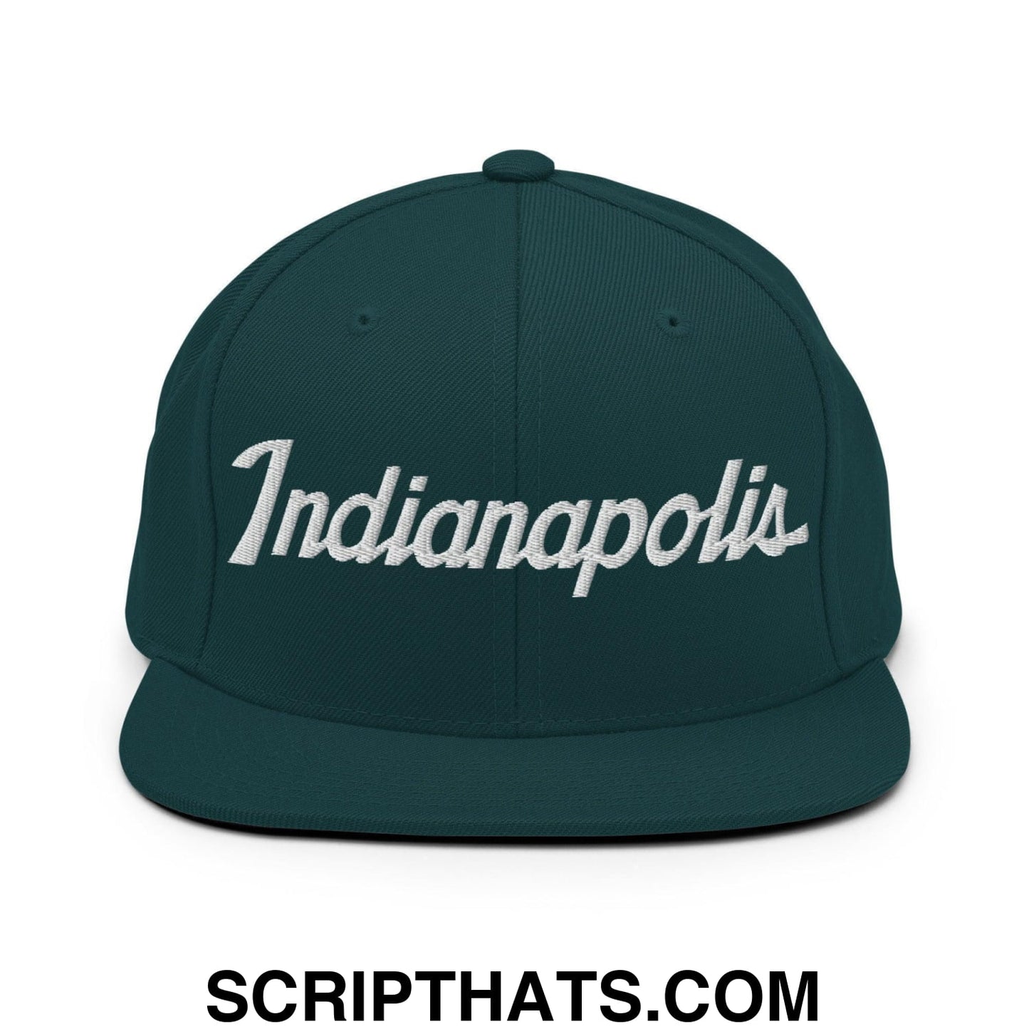 Indianapolis Script Snapback Hat Spruce