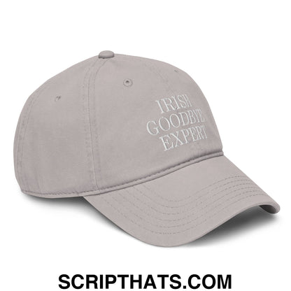 Irish Goodbye Expert Embroidered Baseball Dad Hat Gray