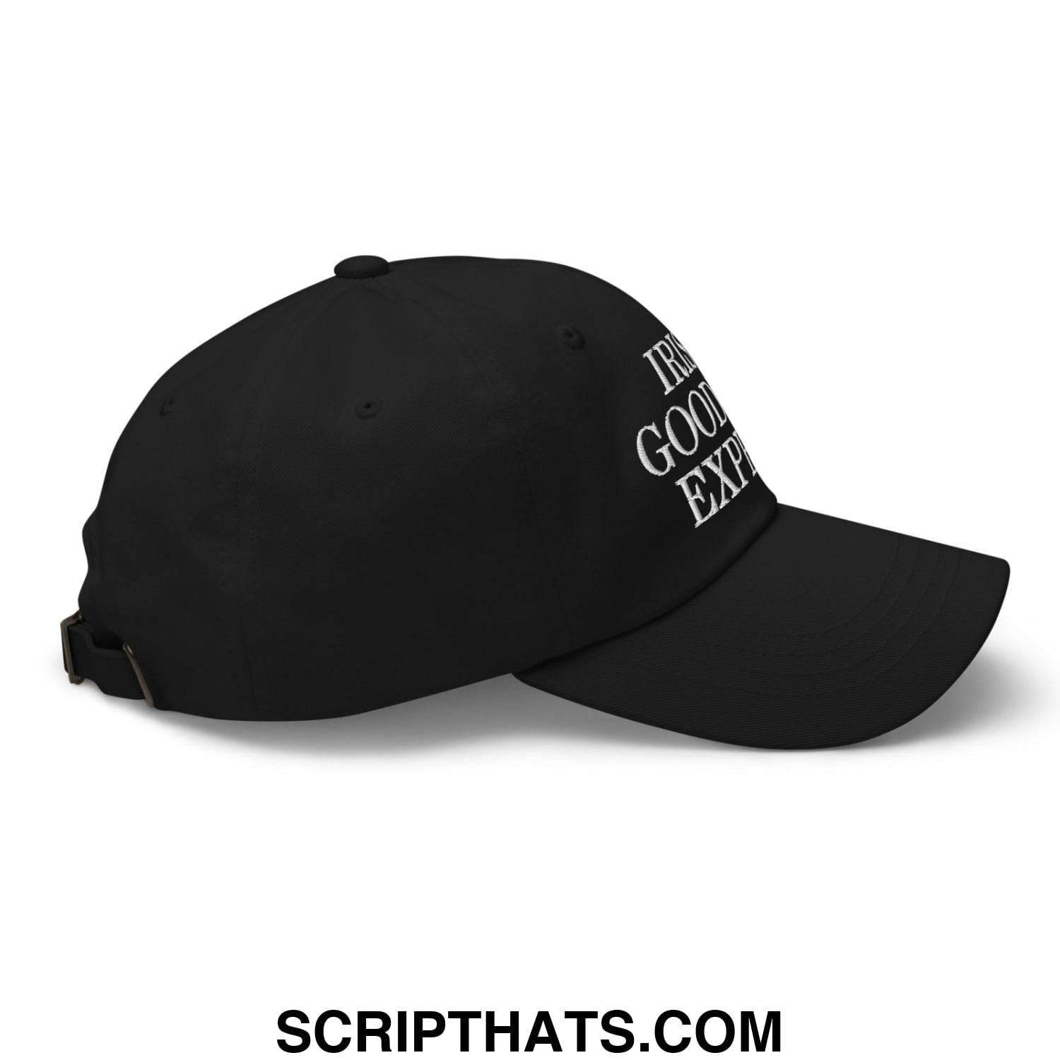 Irish Goodbye Expert Embroidered Unstructured Dad Hat Black
