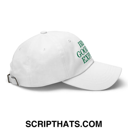 Irish Goodbye Expert Embroidered Unstructured Dad Hat White