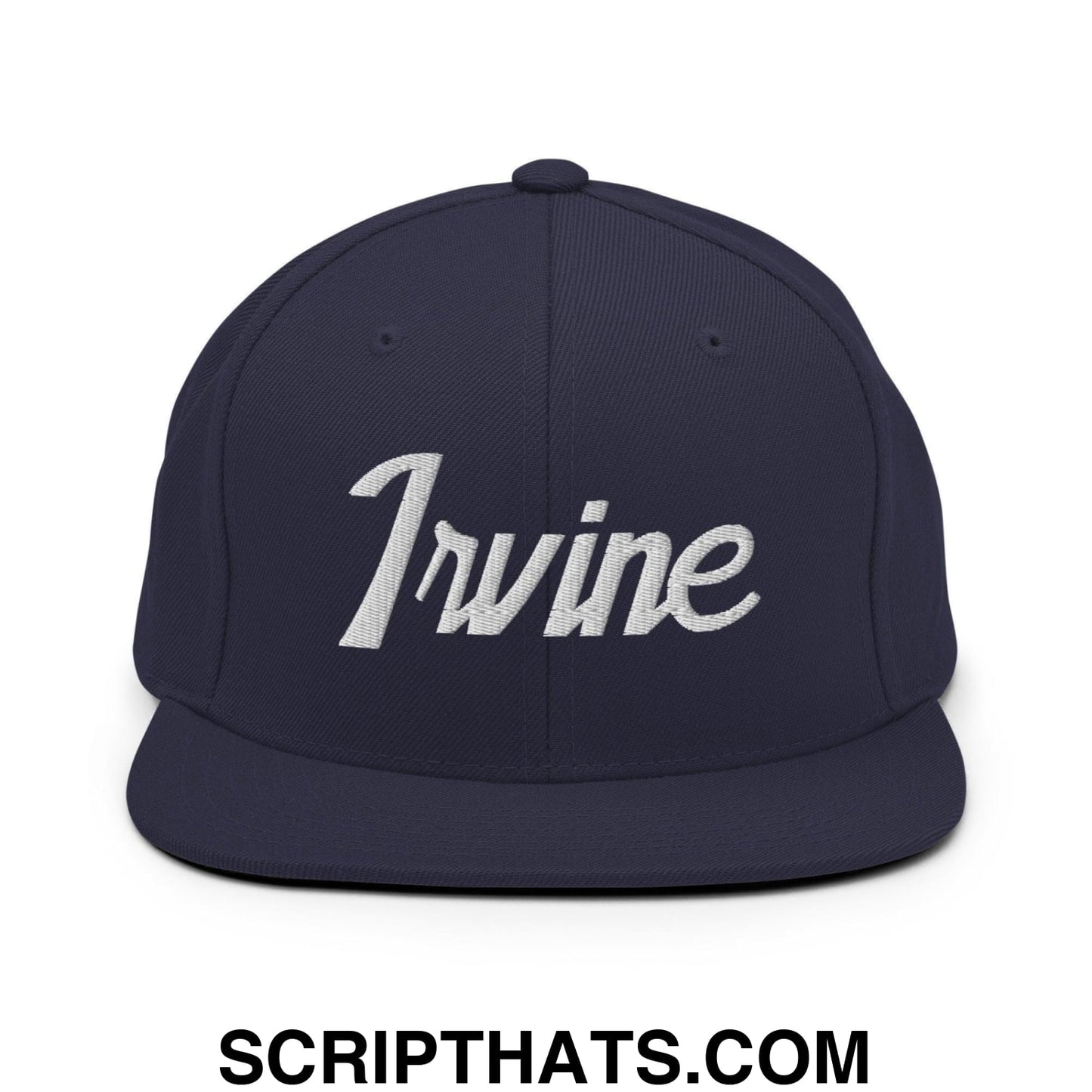 Irvine Script Snapback Hat Navy