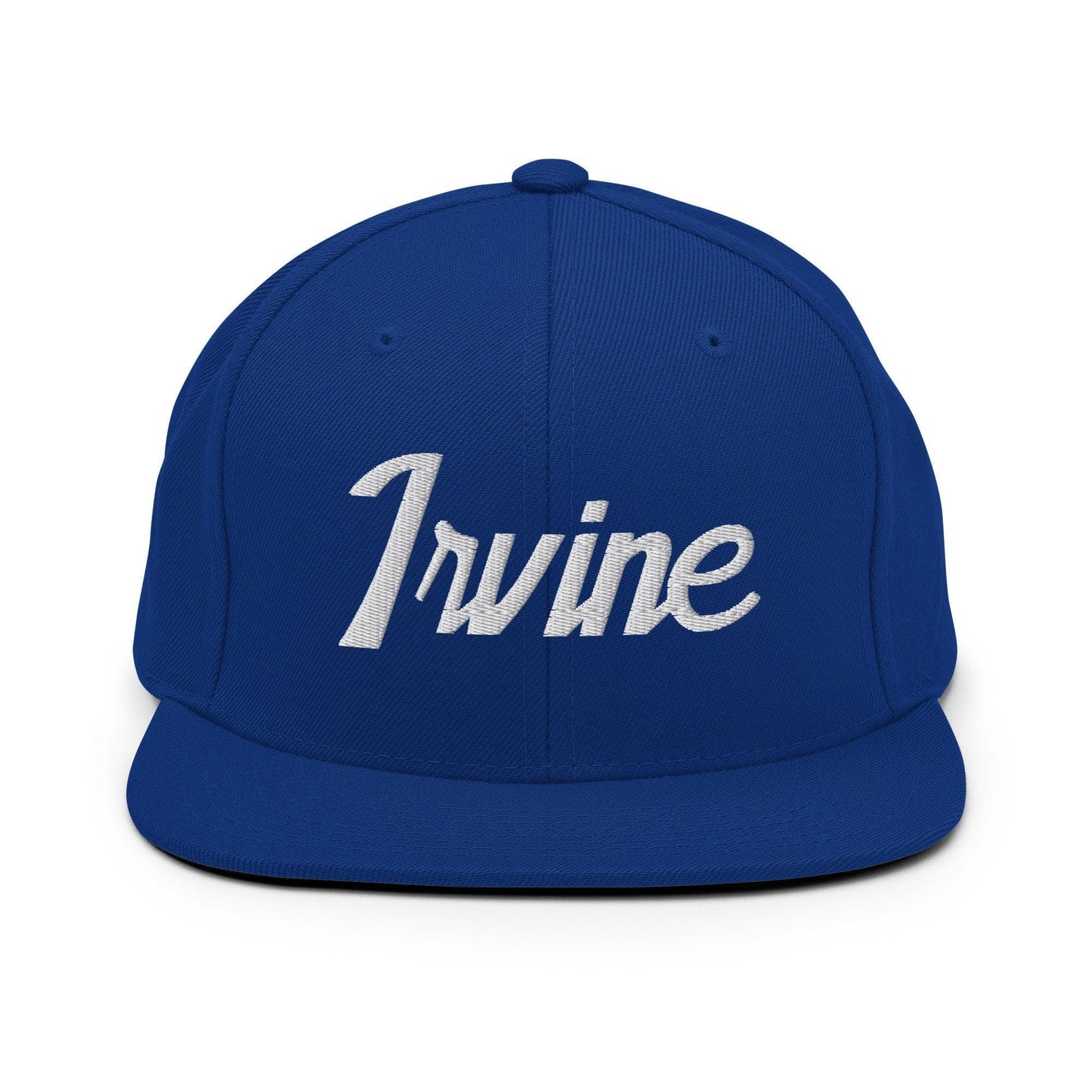 Irvine Script Snapback Hat Royal Blue