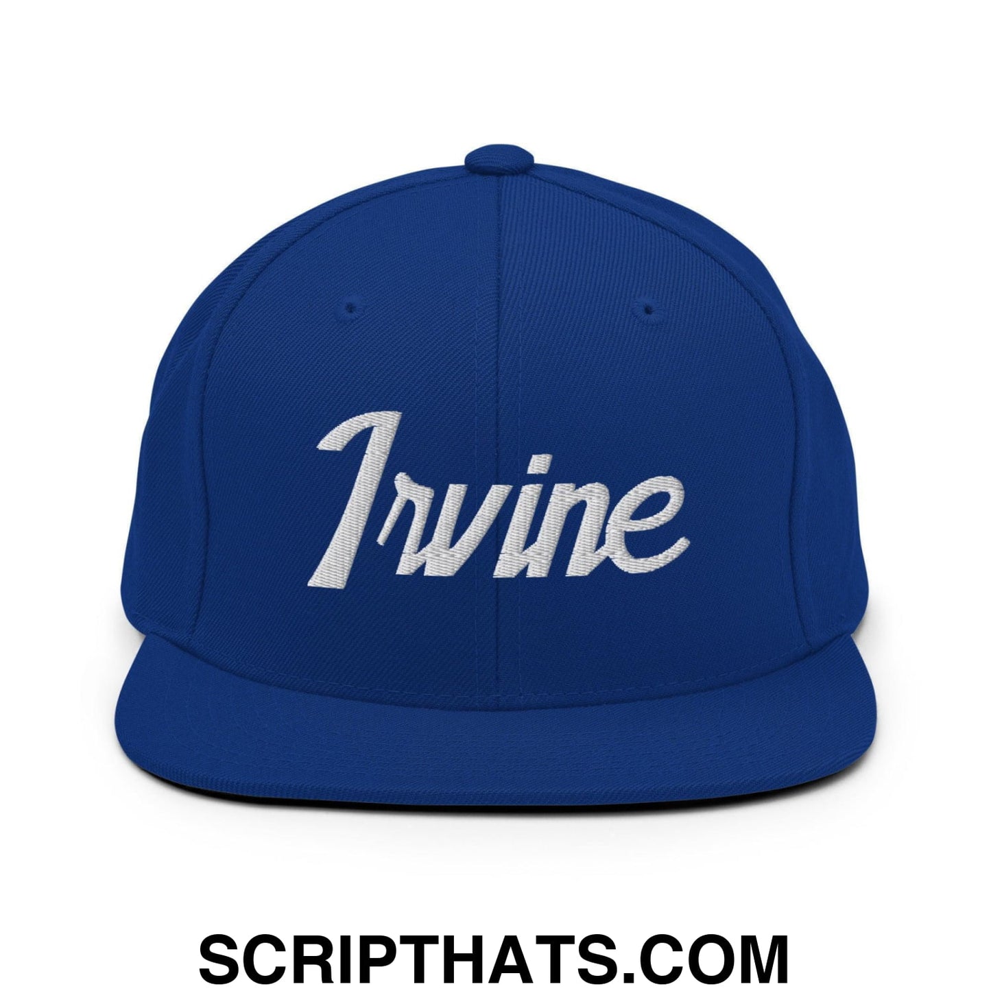 Irvine Script Snapback Hat Royal Blue