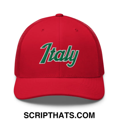 Italy Olympics / World Cup Embroidered Mesh Trucker Hat Default Title