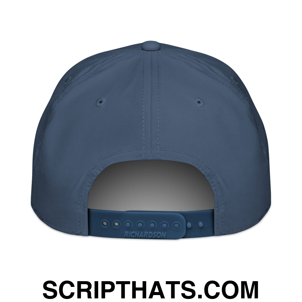 It's Baker Time Embroidered Rope Hat Light Blue White