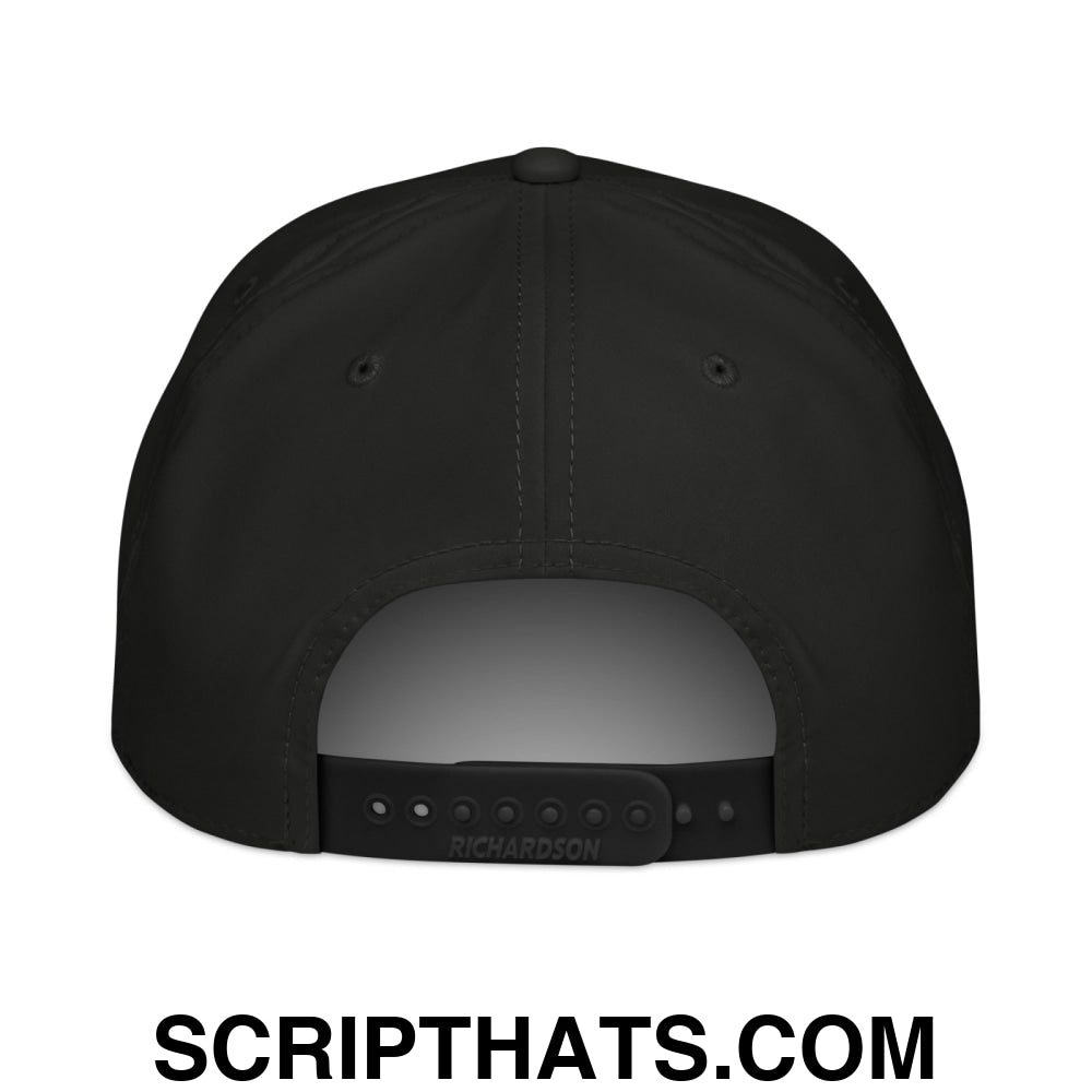 It's Baker Time Embroidered Rope Hat Black White