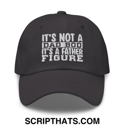 It's Not a Dad Bod it's a Father Figure Embroidered Unstructured Dad Hat Dark Grey