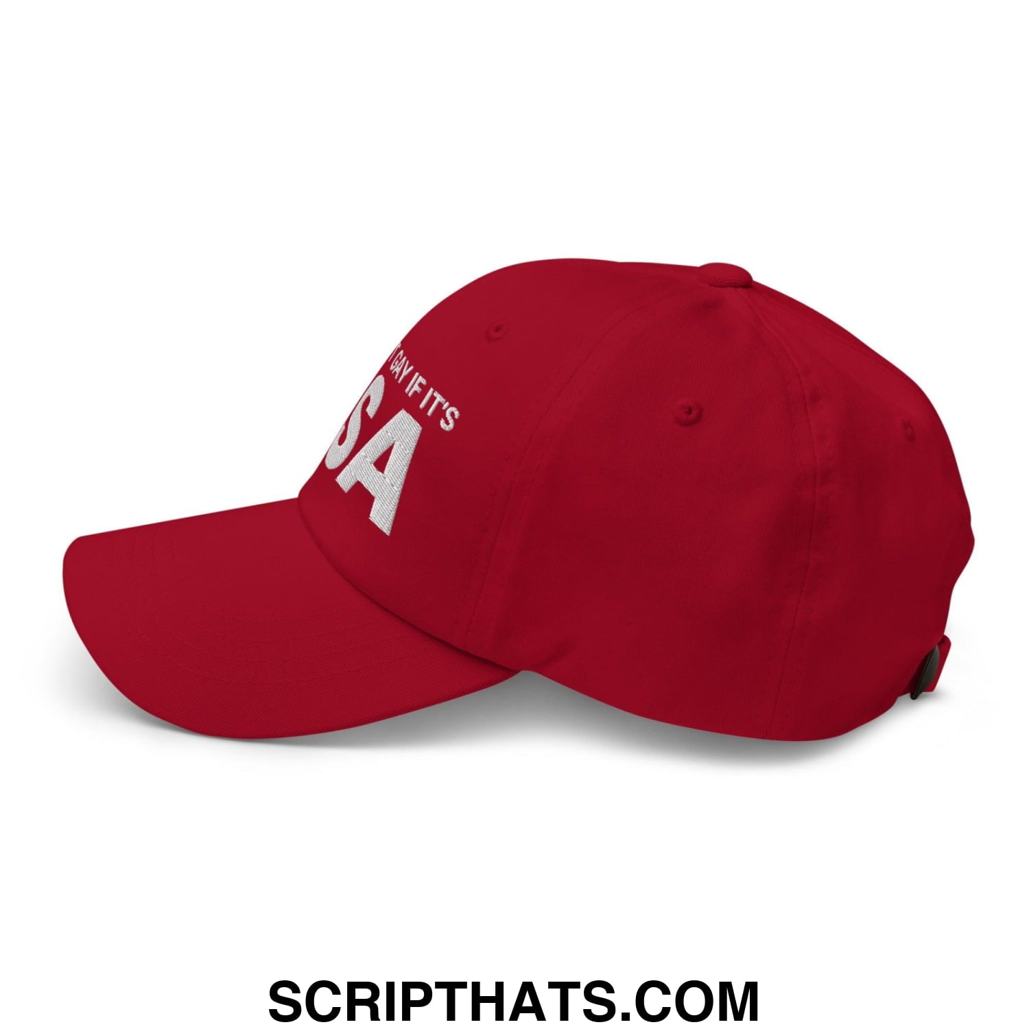 It's Not Gay if it's TSA Dad Hat Cranberry
