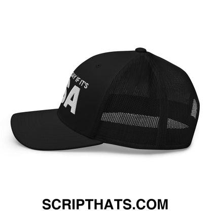 It's Not Gay if it's TSA Retro Trucker Hat Black