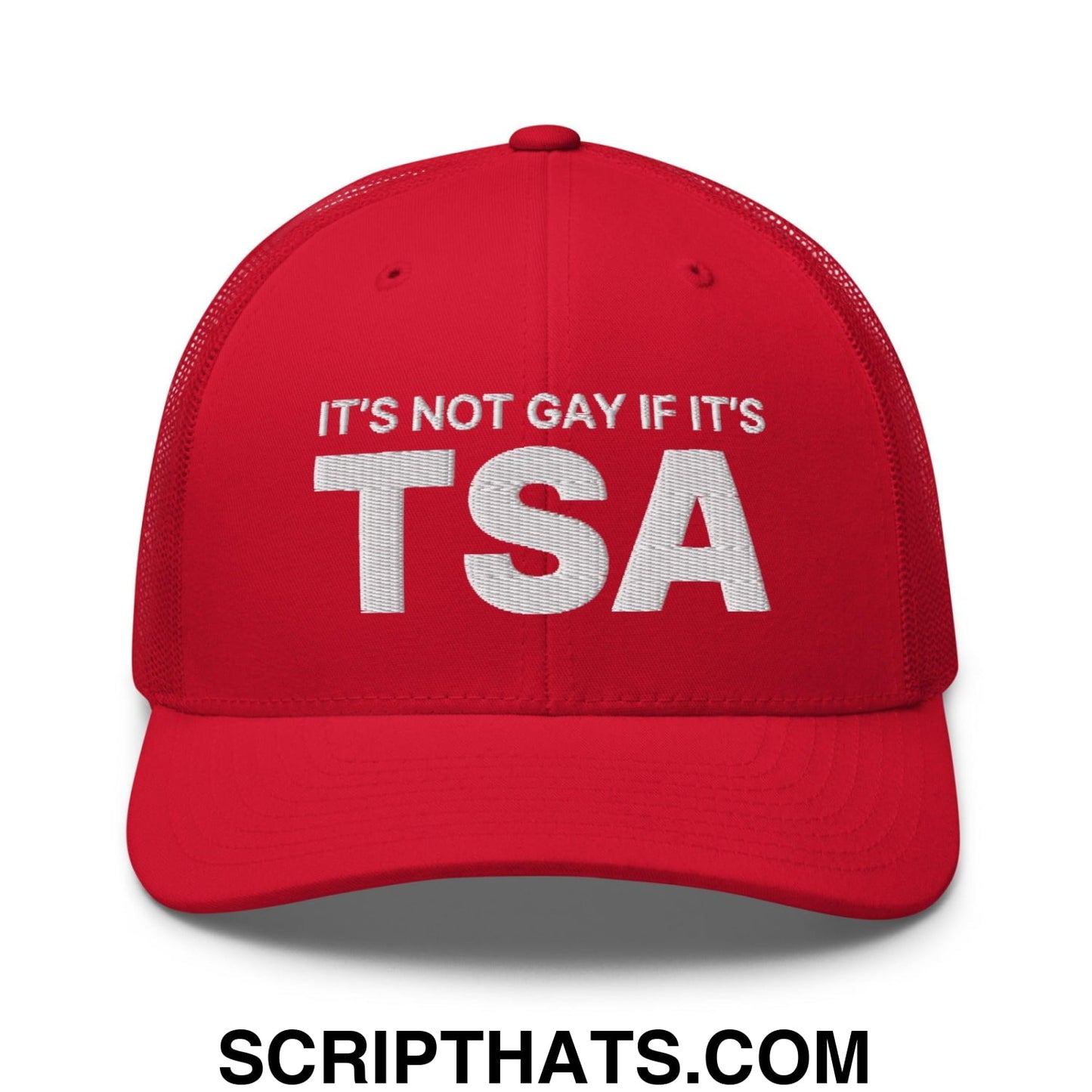 It's Not Gay if it's TSA Retro Trucker Hat Red