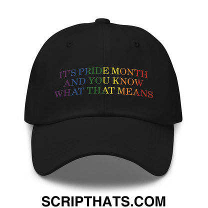 It's Pride Month And You Know What That Means Dad Hat Black
