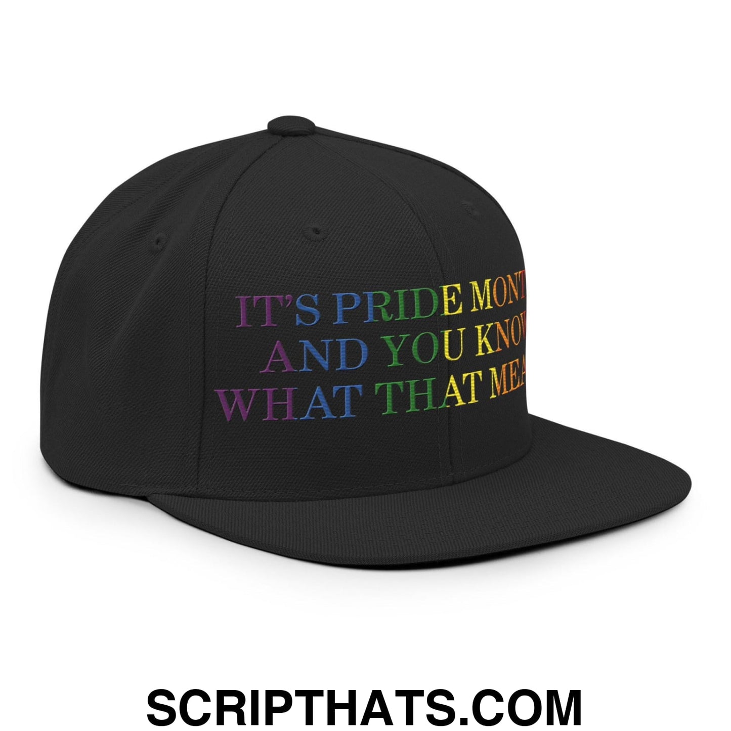 It's Pride Month And You Know What That Means Snapback Hat Black