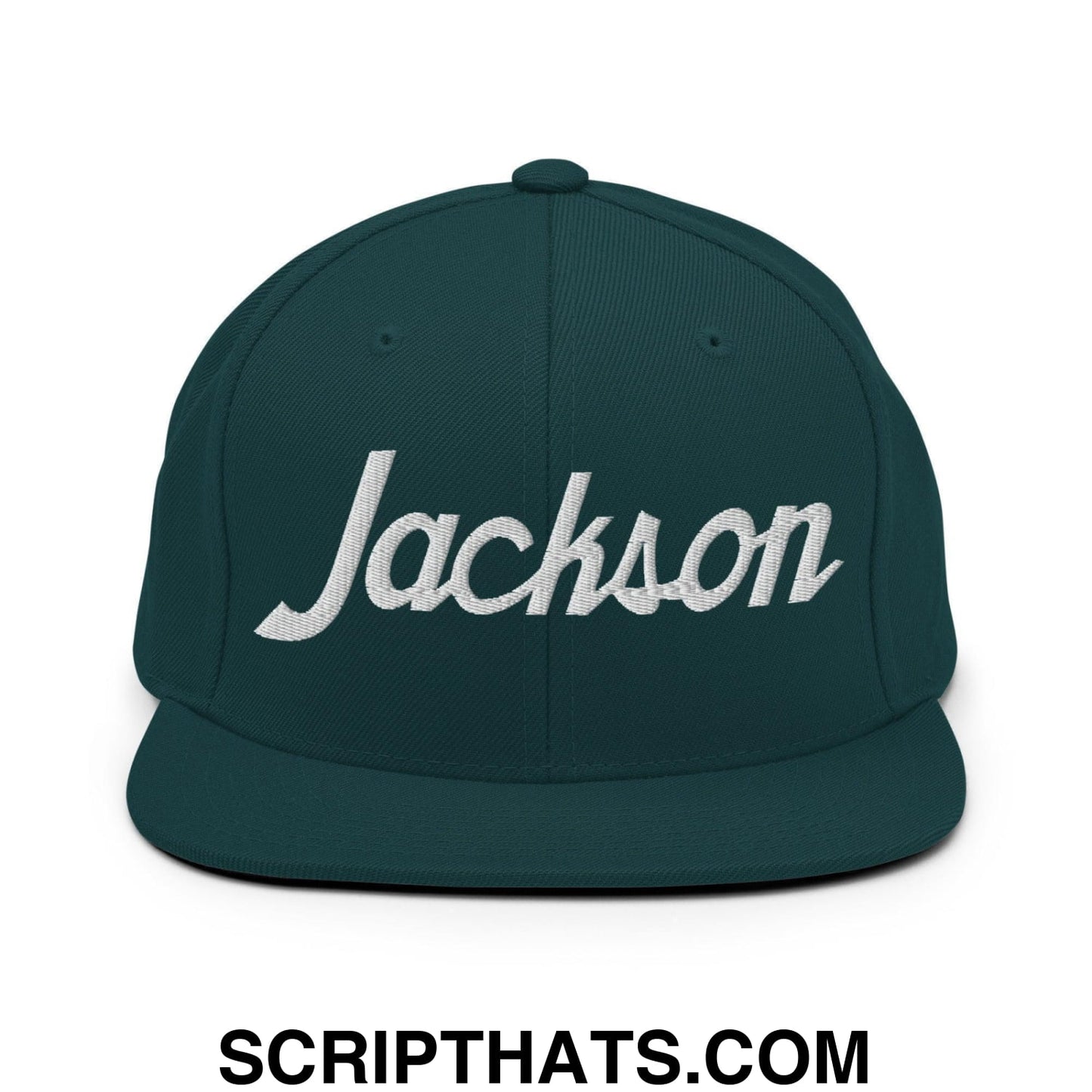 Jackson Script Snapback Hat Spruce