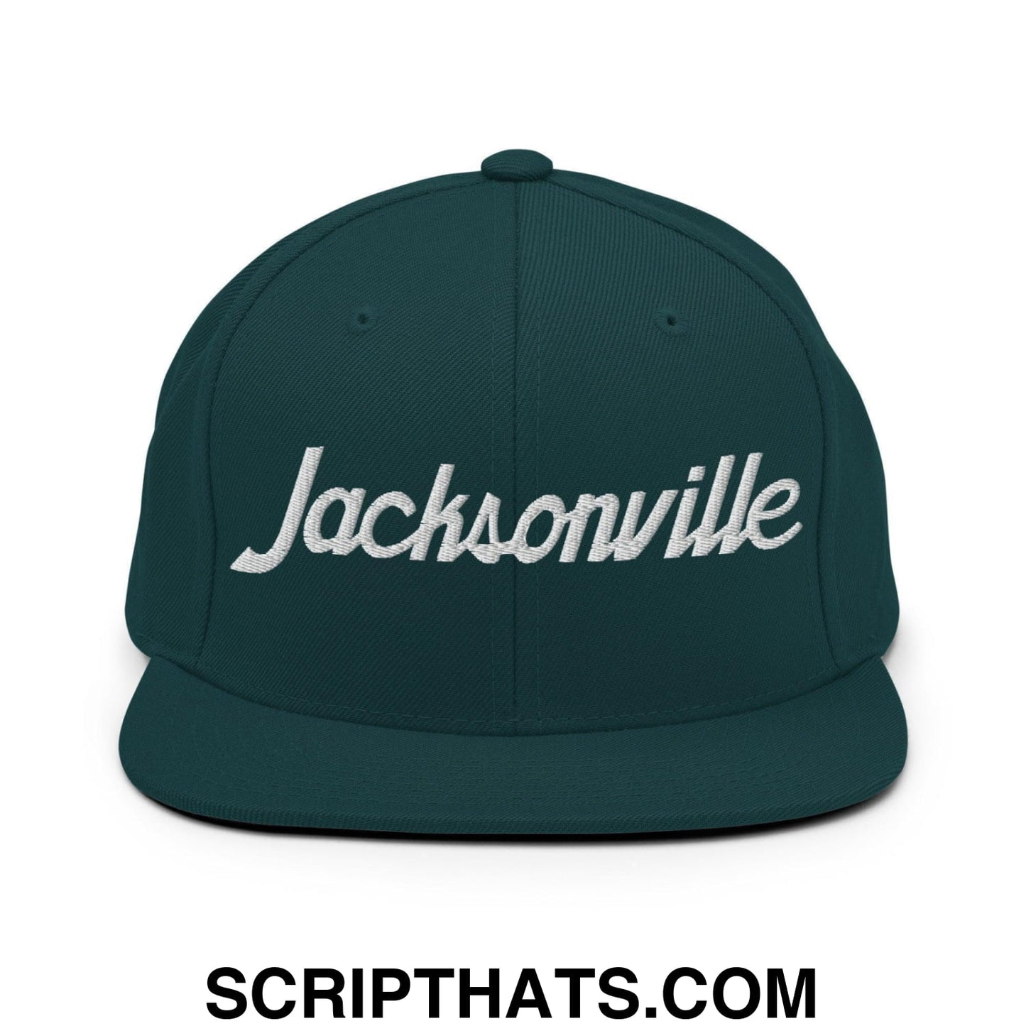 Jacksonville Script Snapback Hat Spruce