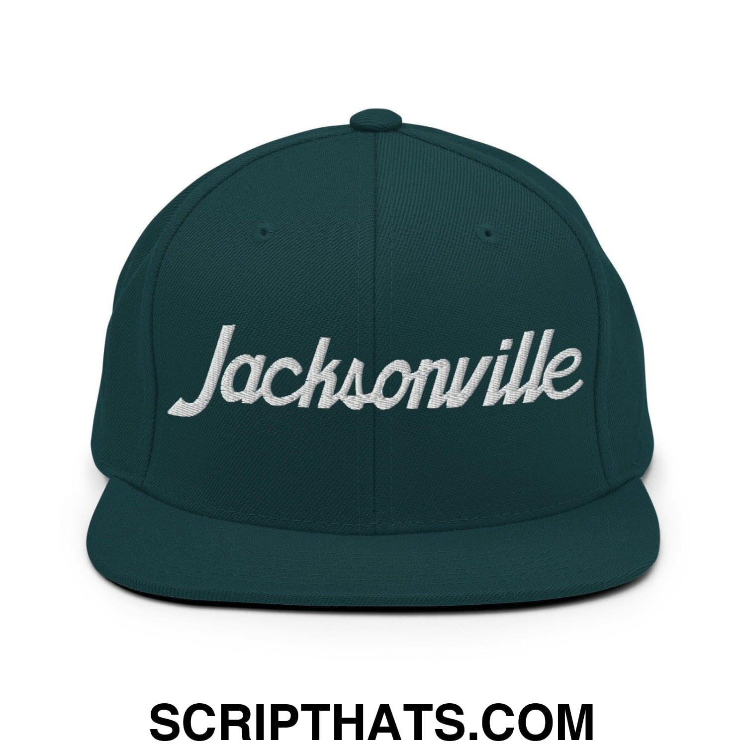 Jacksonville Script Snapback Hat Spruce