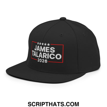 James Talarico 2026 Texas U.S. Senate Embroidered Flat Bill Brim Snapback Hat Black