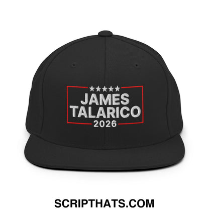James Talarico 2026 Texas U.S. Senate Embroidered Flat Bill Brim Snapback Hat Black