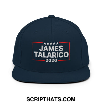 James Talarico 2026 Texas U.S. Senate Embroidered Flat Bill Brim Snapback Hat Dark Navy