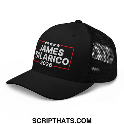 James Talarico 2026 Texas U.S. Senate Embroidered Mesh Trucker Hat Black