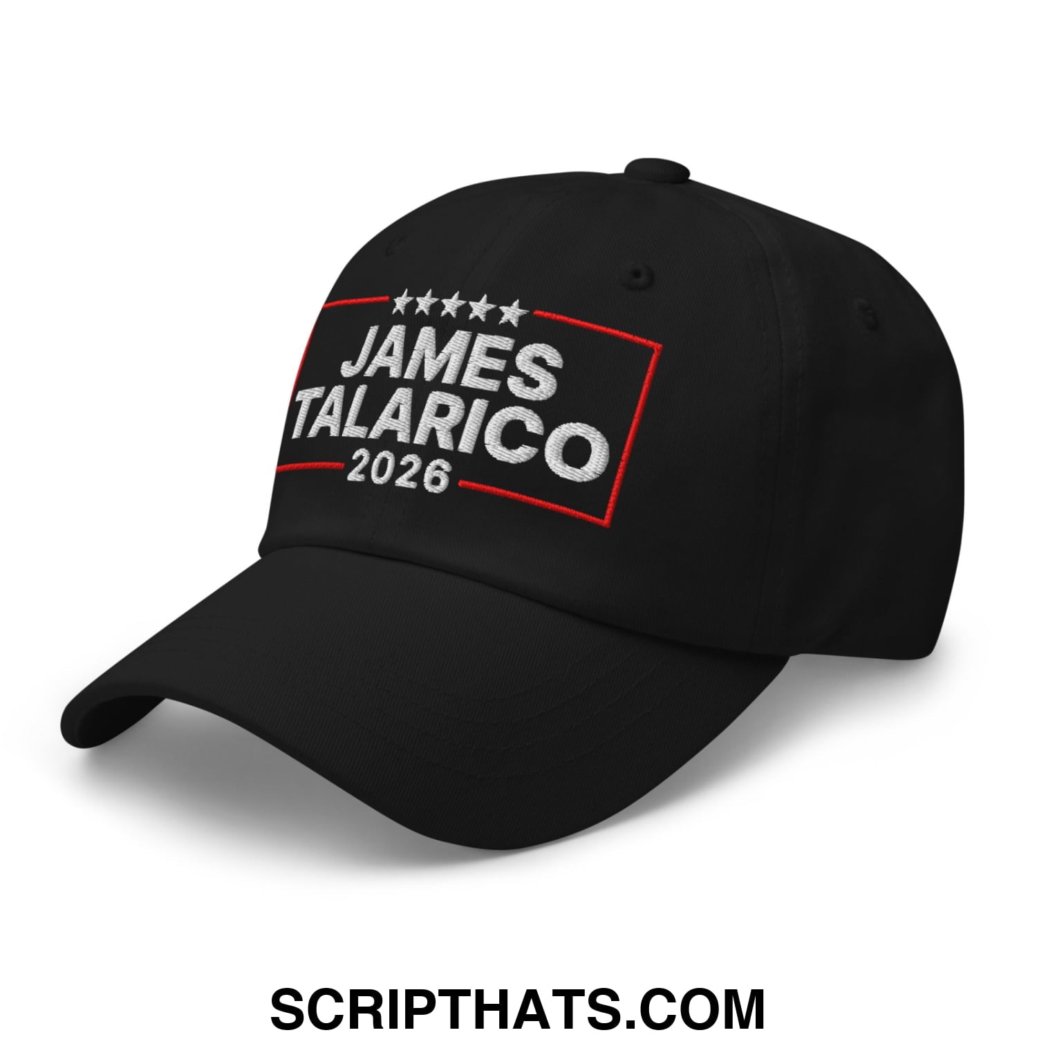 James Talarico 2026 Texas U.S. Senate Embroidered Unstructured Dad Hat Black