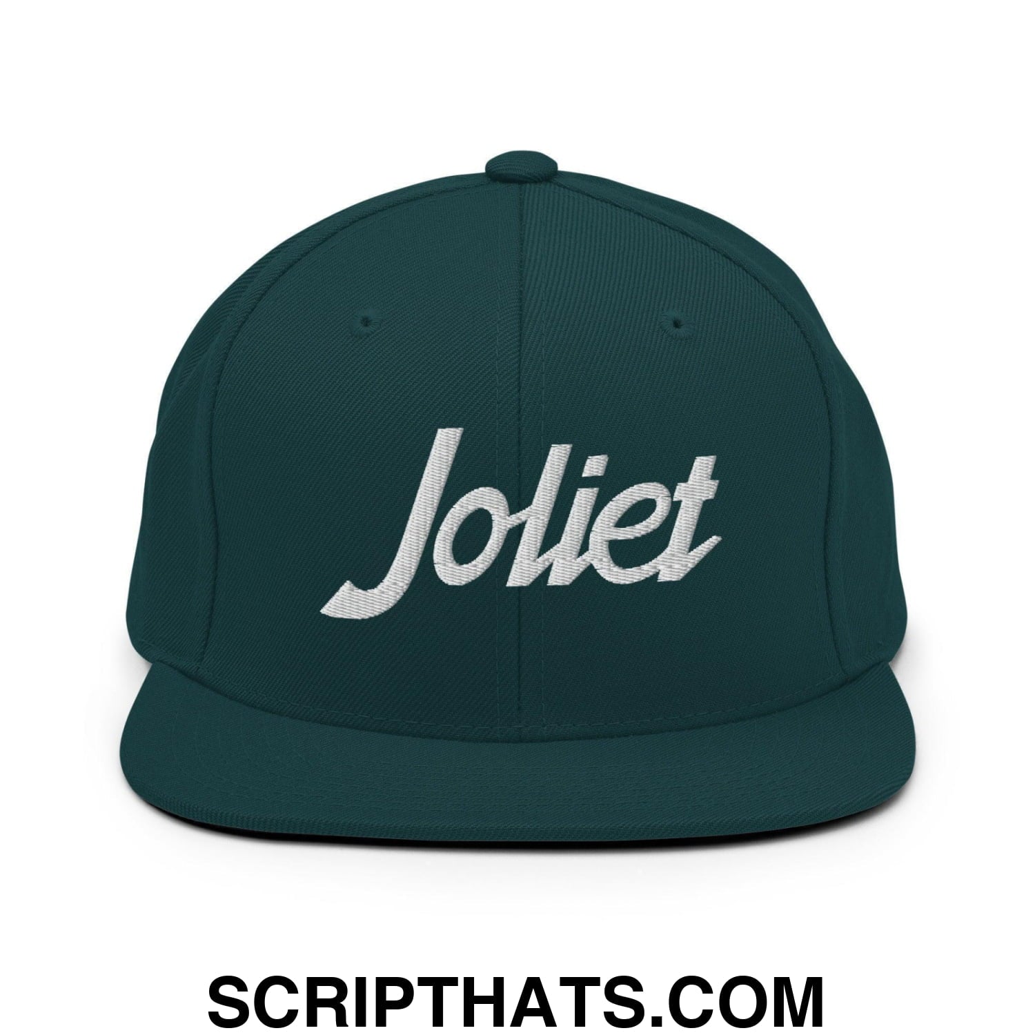Joliet Script Snapback Hat Spruce