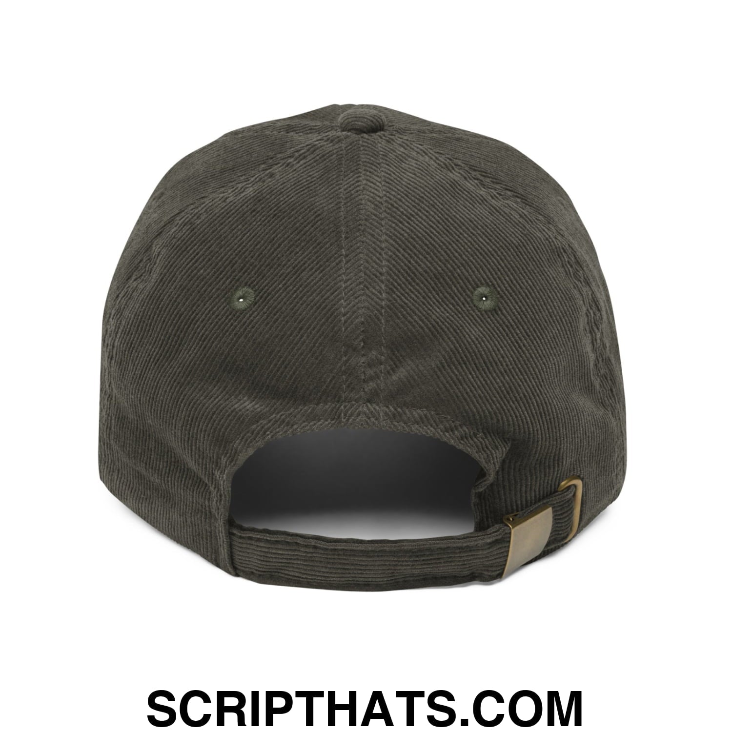 Just a Girl Who Loves Jesus Embroidered Unstructured Corduroy Dad Hat Olive