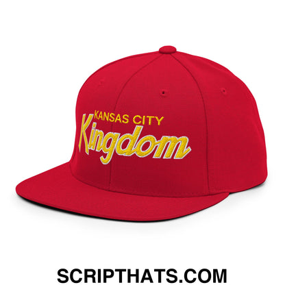 Kansas City Kingdom Embroidered Flat Brim Bill Snapback Hat Default Title