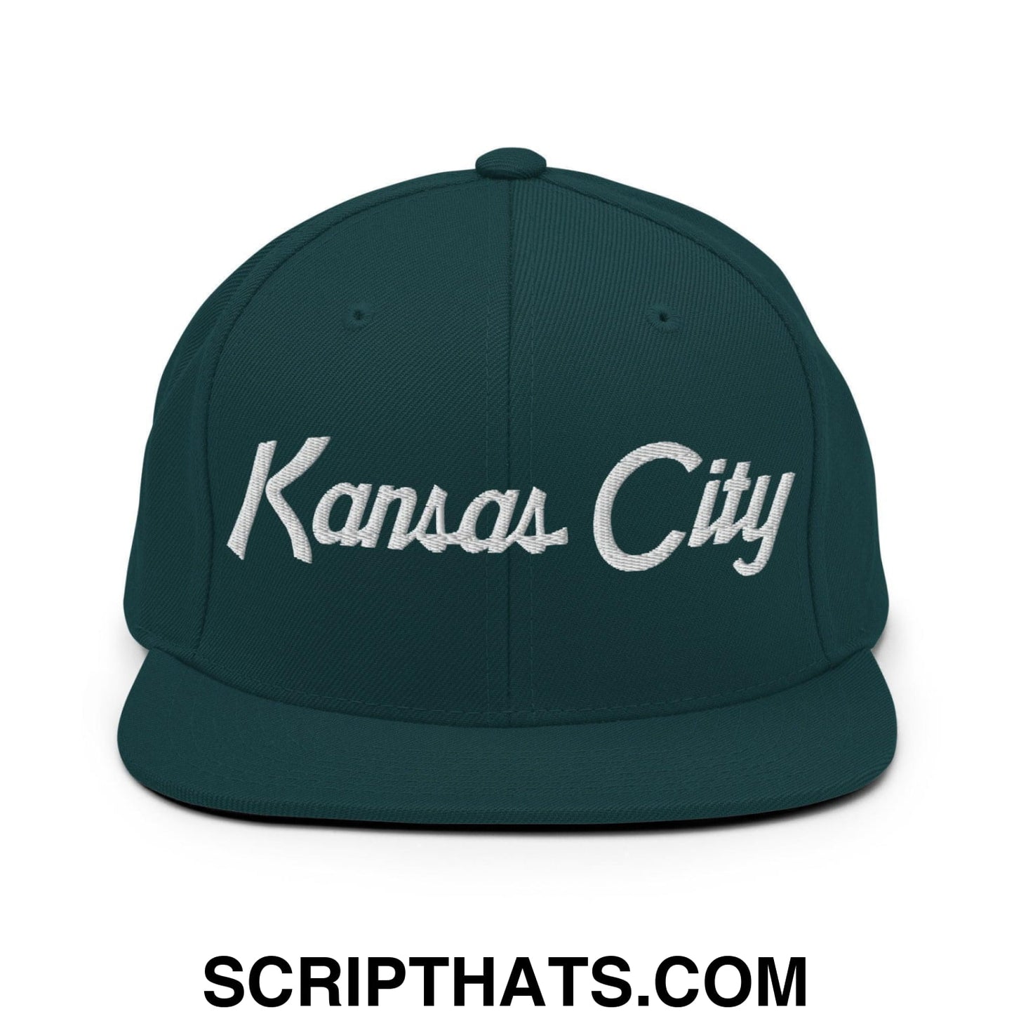 Kansas City Script Snapback Hat Spruce