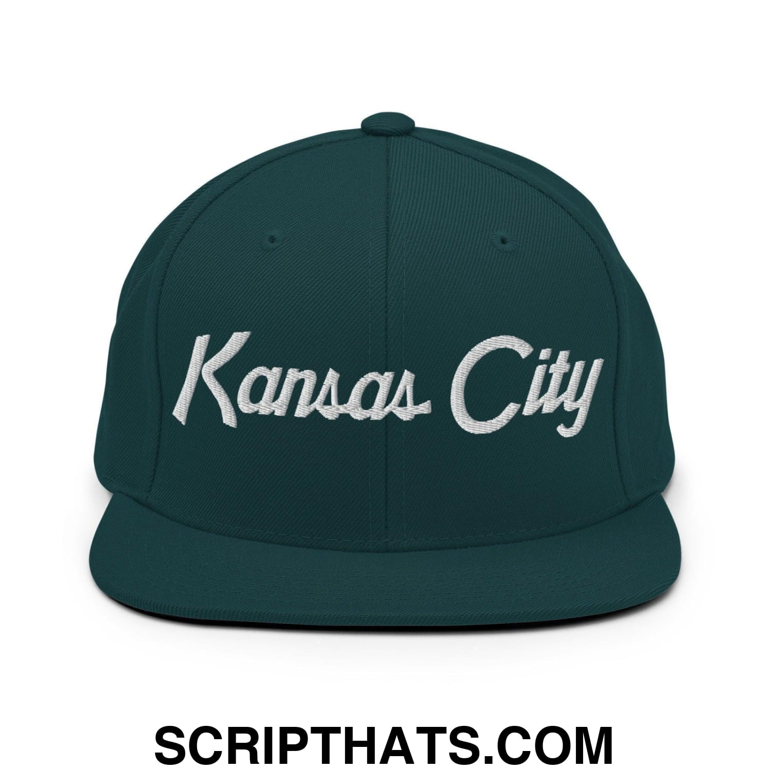 Kansas City Script Snapback Hat Spruce
