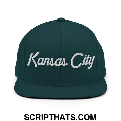 Kansas City Script Snapback Hat Spruce