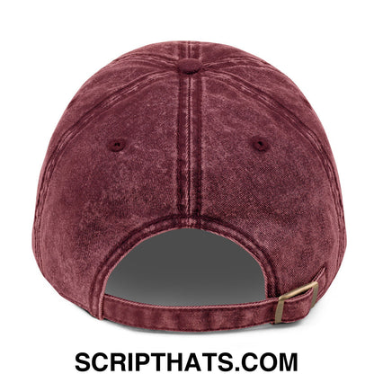 Keep Immigrants Deport Racists Embroidered Denim Dad Hat Maroon