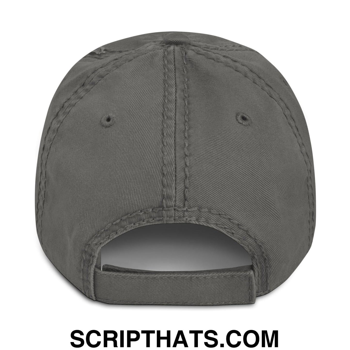 Keep Immigrants Deport Racists Embroidered Distressed Dad Hat Charcoal Grey