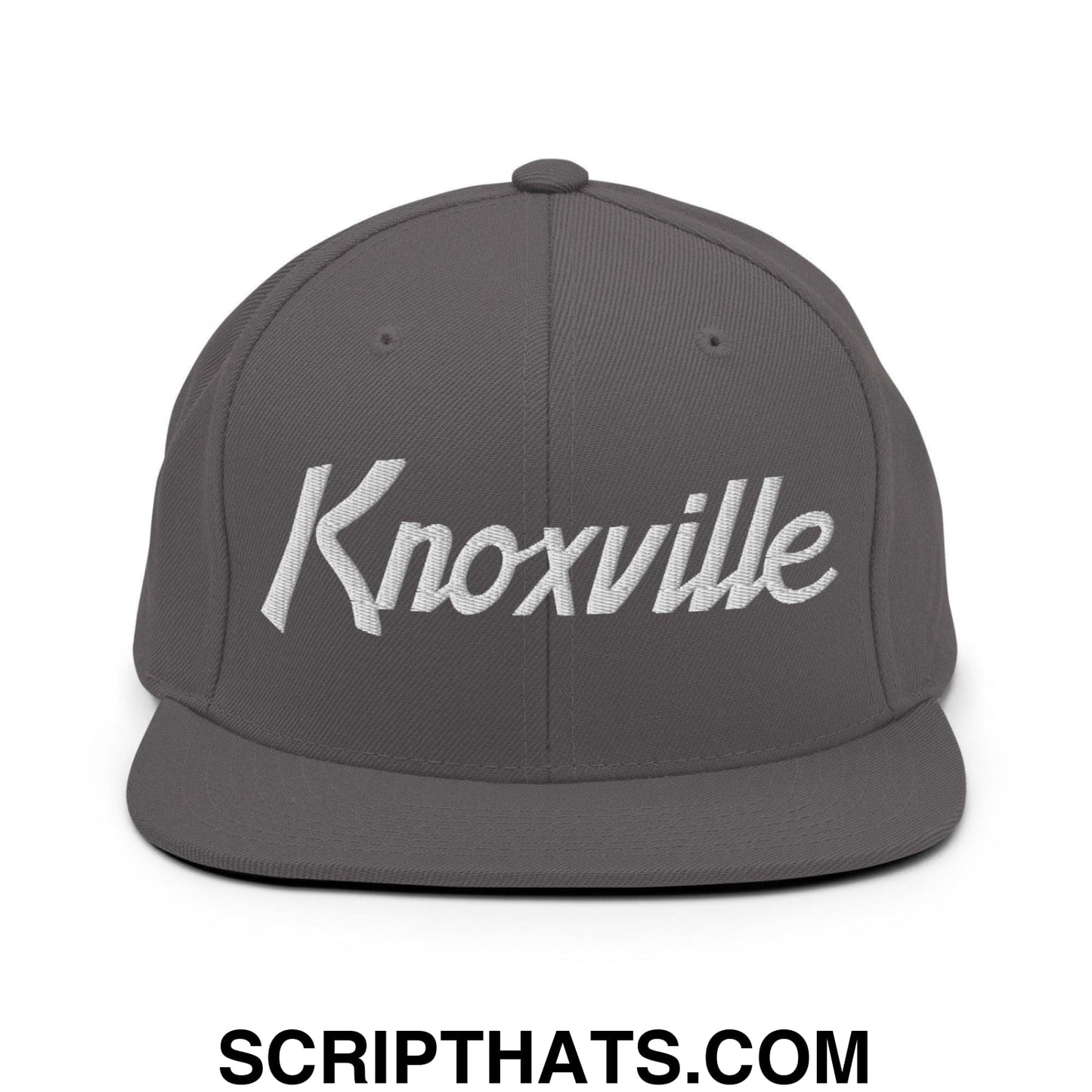 Knoxville Script Snapback Hat Dark Grey