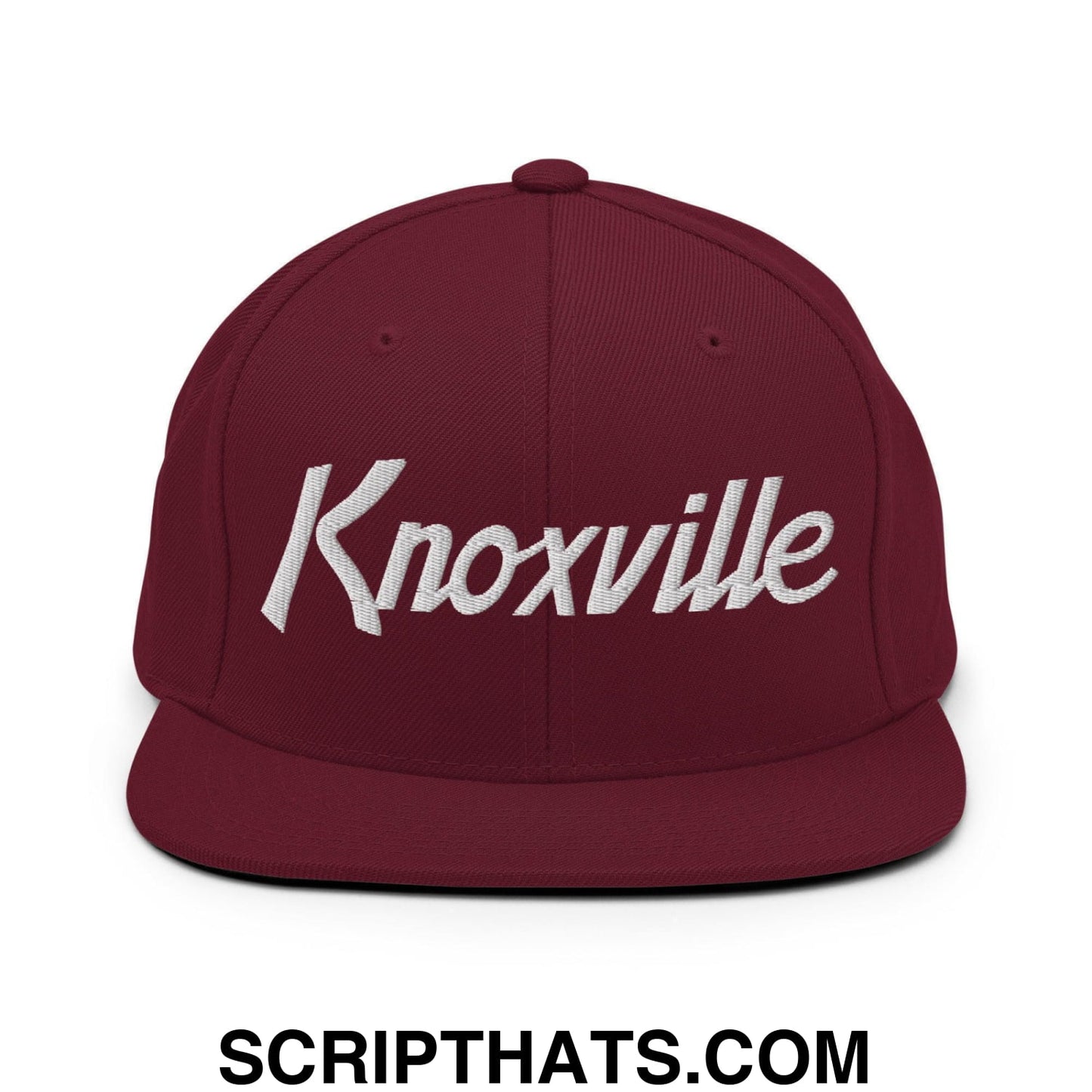 Knoxville Script Snapback Hat Maroon