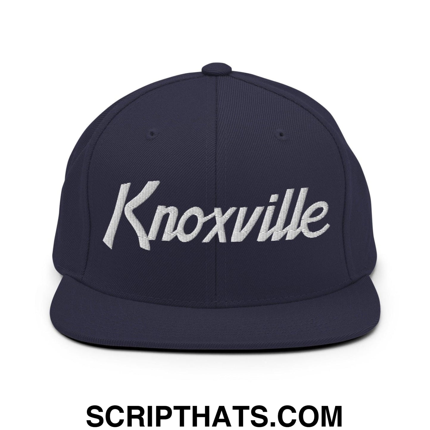 Knoxville Script Snapback Hat Navy