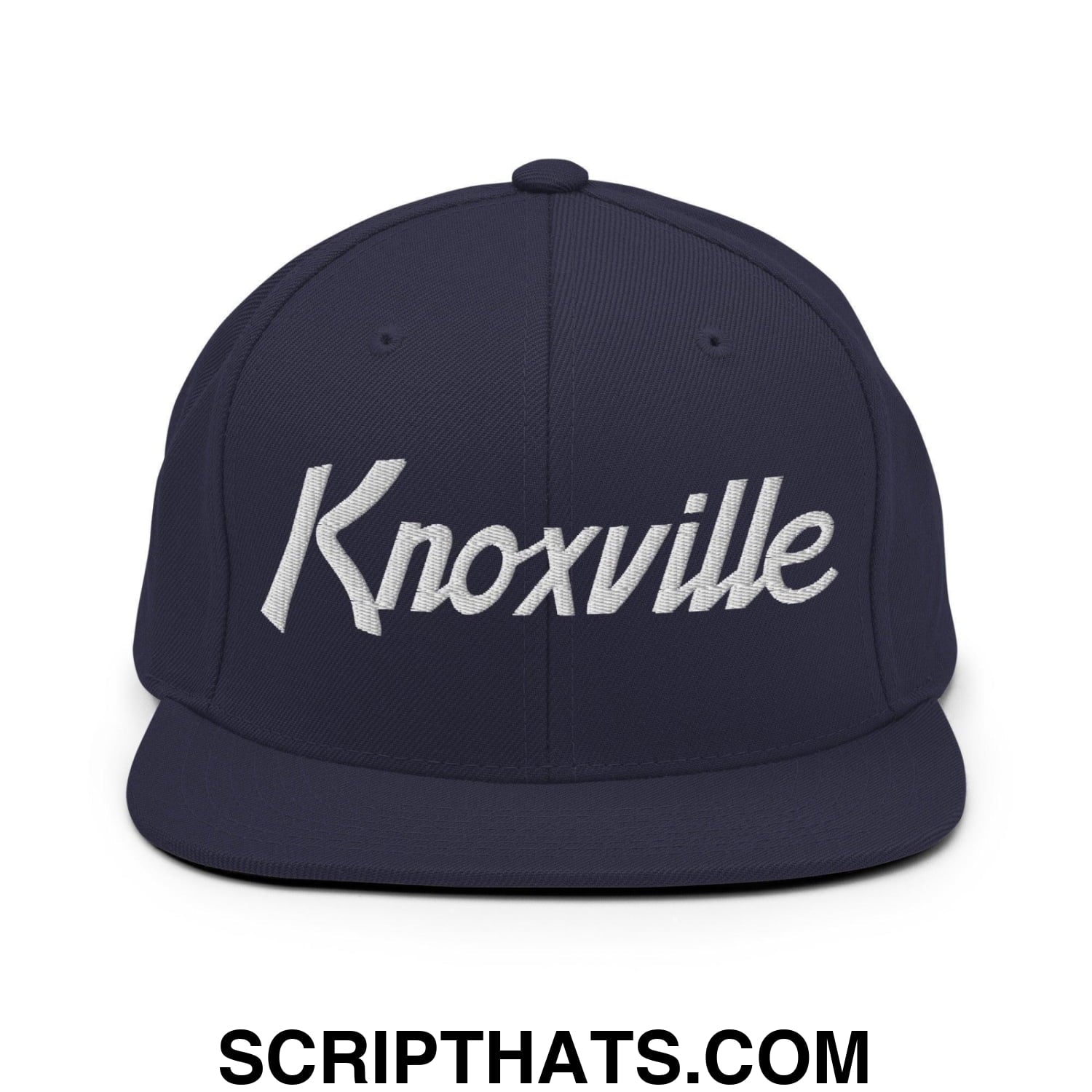 Knoxville Script Snapback Hat Navy