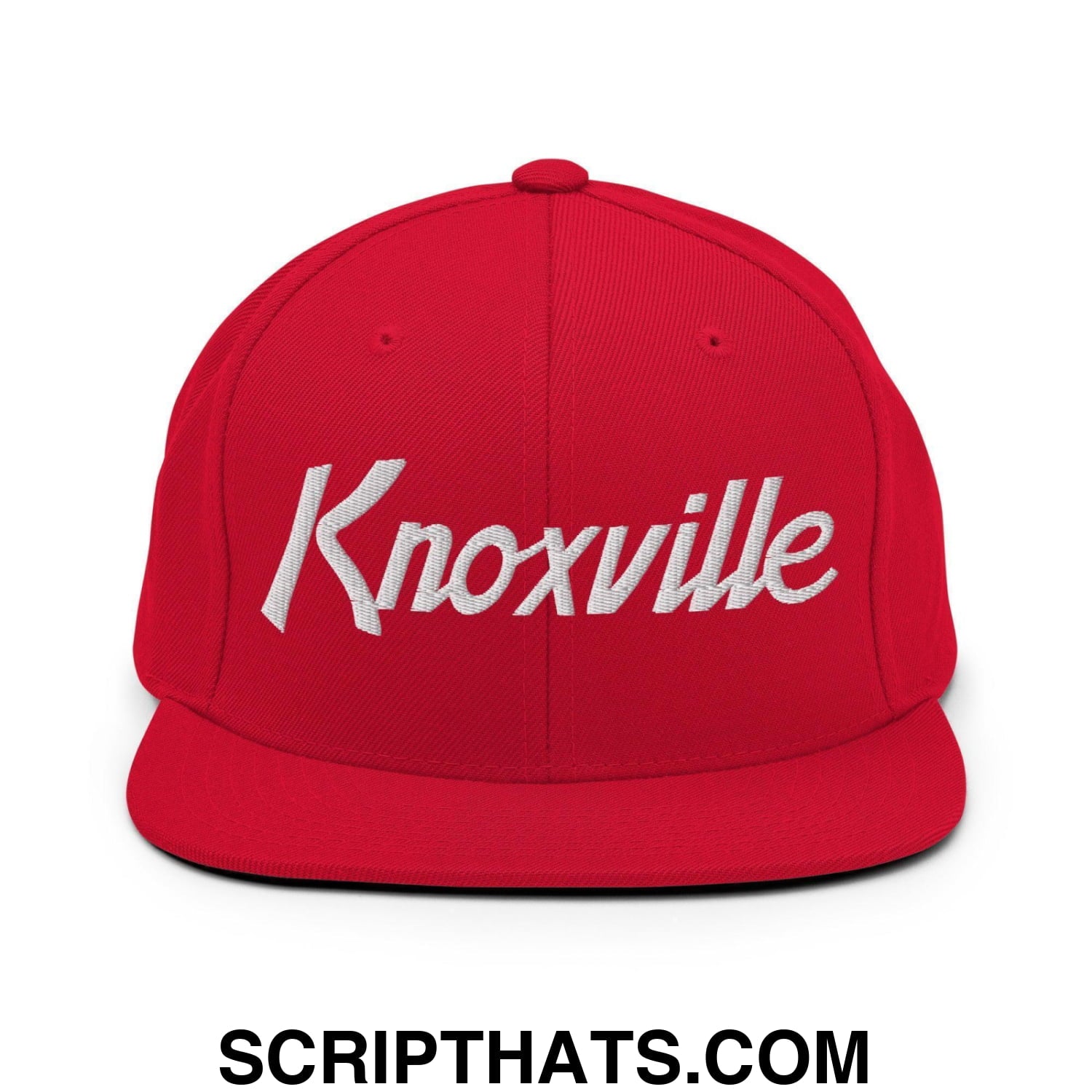 Knoxville Script Snapback Hat Red