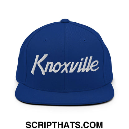 Knoxville Script Snapback Hat Royal Blue
