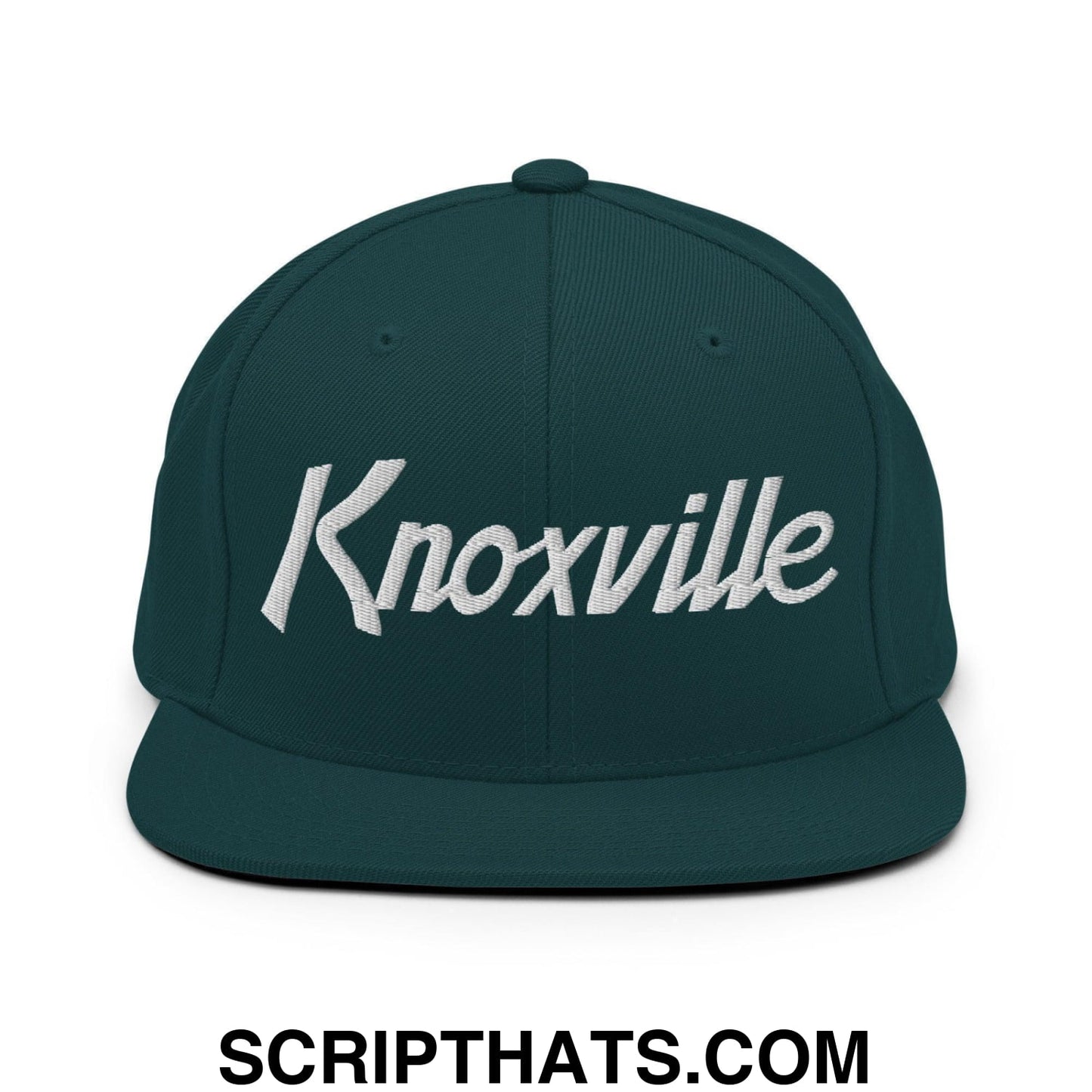 Knoxville Script Snapback Hat Spruce