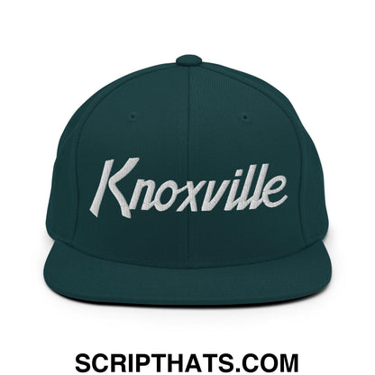 Knoxville Script Snapback Hat Spruce