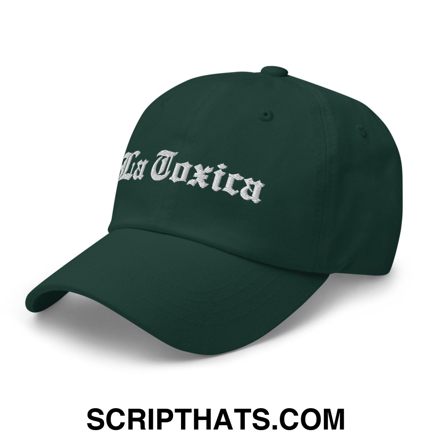 La Toxica OG Old English Dad Hat Spruce