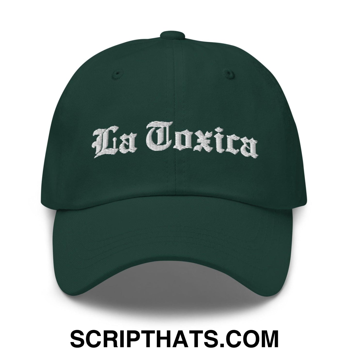 La Toxica OG Old English Dad Hat Spruce
