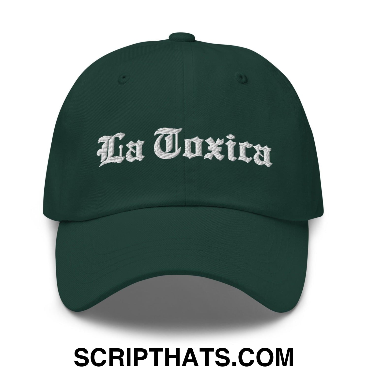 La Toxica OG Old English Dad Hat Spruce