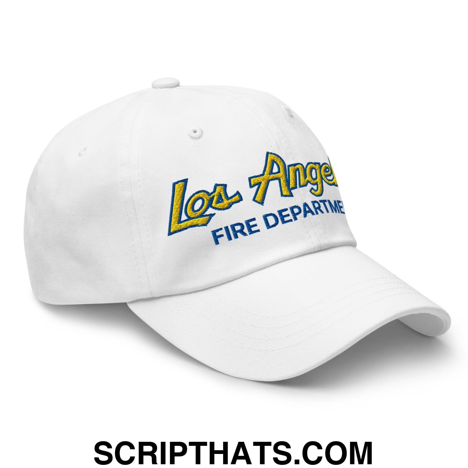 LAFD Los Angeles Fire Department Football Vintage Sports Script Embroidered Dad Hat Default Title