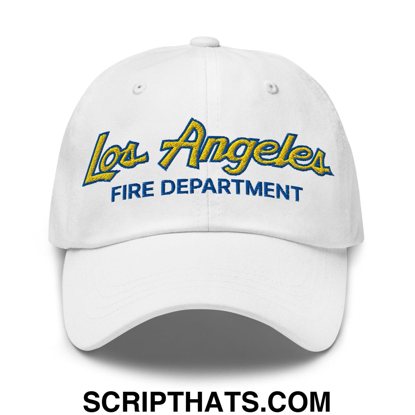 LAFD Los Angeles Fire Department Football Vintage Sports Script Embroidered Dad Hat Default Title